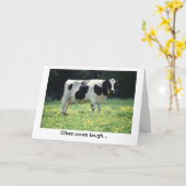 Cow Jokes Karte (Gelbe Blume)