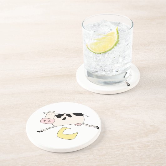 Cow Jumps Over Moon Getränkeuntersetzer (Seite)