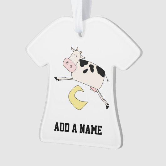 Cow Jumps Over Moon Ornament (Vorderseite)
