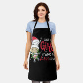 Cow Just A Girl Who Loves Cows Farmer Butcher Schürze (Getragen)