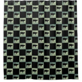 COW KARO PATTERN DUSCHVORHANG (Vorderseite)