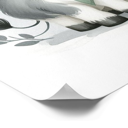 Cow Kinderzimmer Wall Art Poster (Ecke)