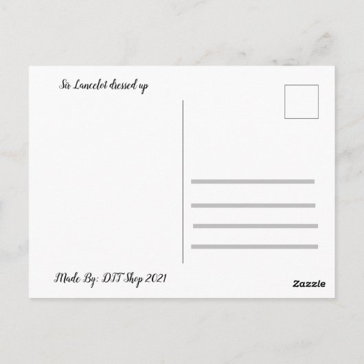 Cow Lancelot Postkarte (Rückseite)