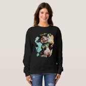 Cow Leprechaun Cows St Patricks Day Sweatshirt (Vorne ganz)