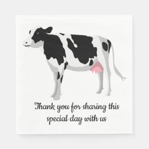Cow Lover Country Farm Wedding Danke Farm Serviette
