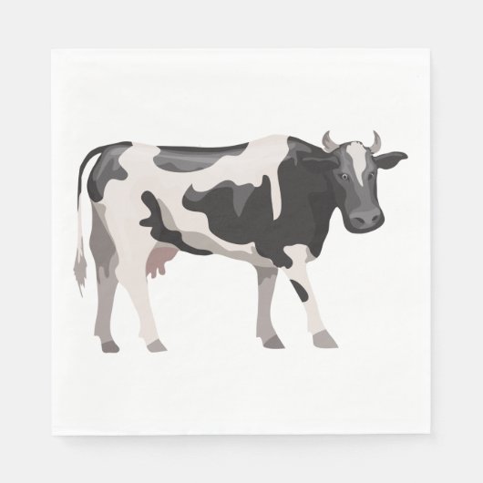 Cow Lover Country Life Farm Bauer Hochzeitsweihe Serviette (Vorderseite)