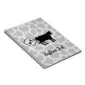 Cow Methan Icon Notebook Notizblock (Rechte Seite)