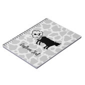 Cow Methan Icon Notebook Notizblock (Linke Seite)