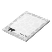 Cow Methan Icon Notepad Notizblock (Rotiert)