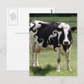 COW MIT SCHWIMMERN POSTKARTE (Vorne/Hinten)