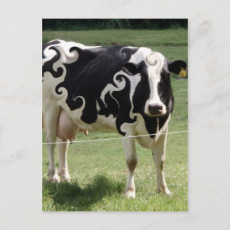 COW MIT SCHWIMMERN POSTKARTE