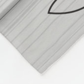 Cow Monogram Wood Animal Rustic Fleecedecke (Ecke)