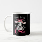 Cow Mooey Just A Girl Who Loves Cows Funny Women F Kaffeetasse (Links)