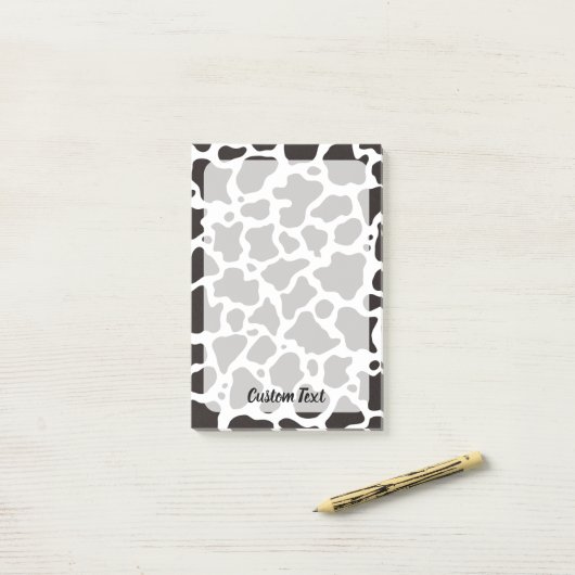 Cow-Muster Postit-Notizen Post-it Klebezettel (Auf Schreibtisch)