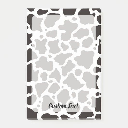 Cow-Muster Postit-Notizen Post-it Klebezettel (Vorderseite)