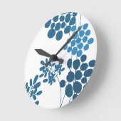 Cow parsley runde wanduhr (Winkel)