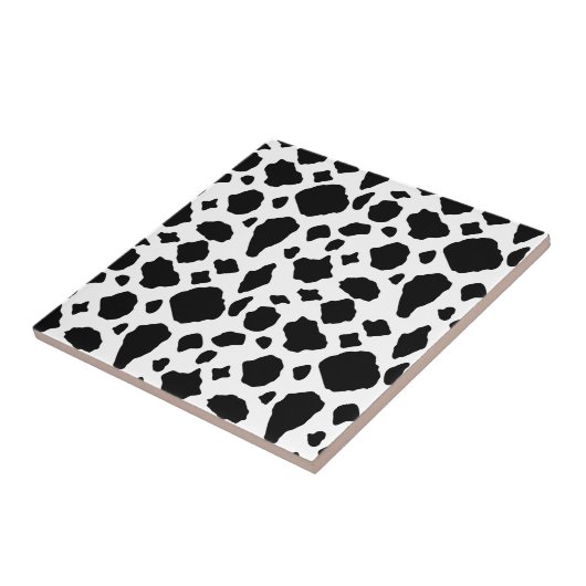 Cow Pattern Black and White Country Fliese (Seite)