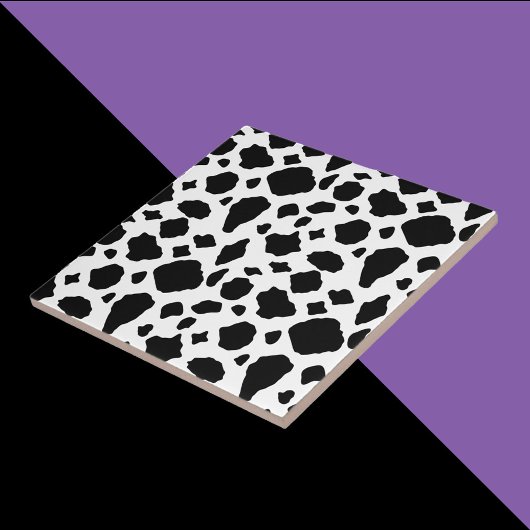 Cow Pattern Black and White Country Fliese
