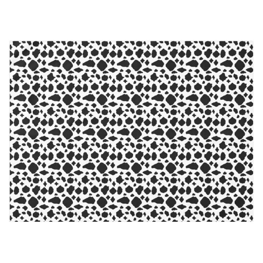 Cow Pattern Black White Country Tischdecke (Vorderseite (Horizontal))