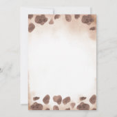 Cow Pattern Cowboy is on the Way Baby Shower  Einladung (Rückseite)