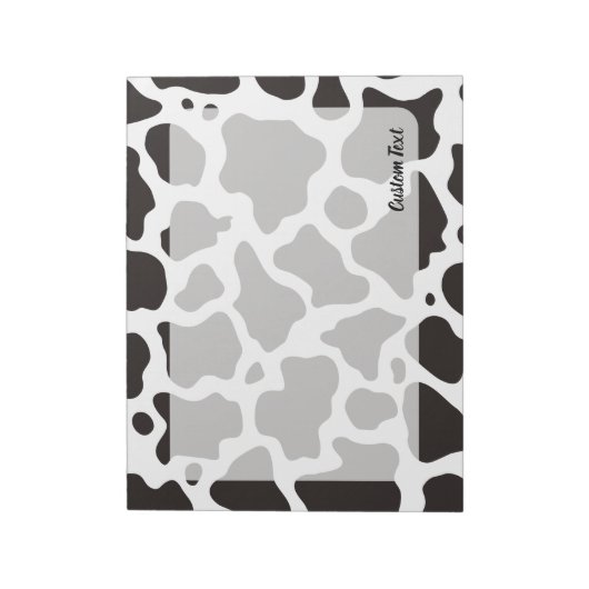 Cow Pattern Editor Notizblock (Rotiert)