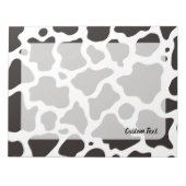 Cow Pattern Editor Notizblock (Vorderseite)