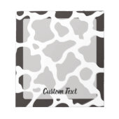 Cow Pattern Editor Notizblock (Vorderseite)