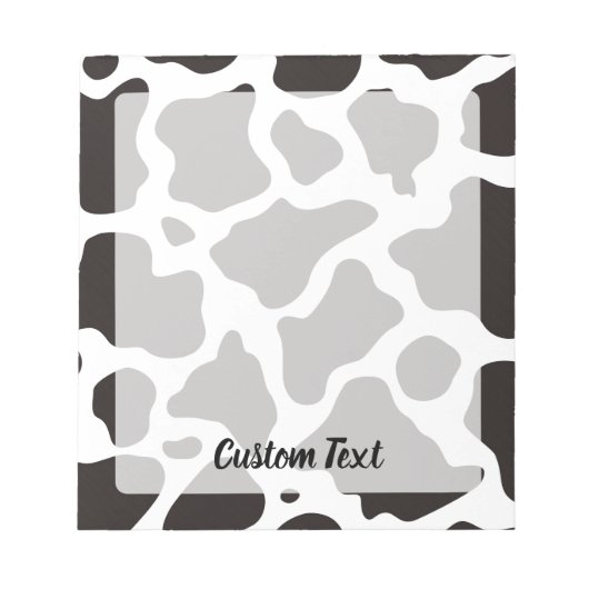 Cow Pattern Editor Notizblock (Vorderseite)