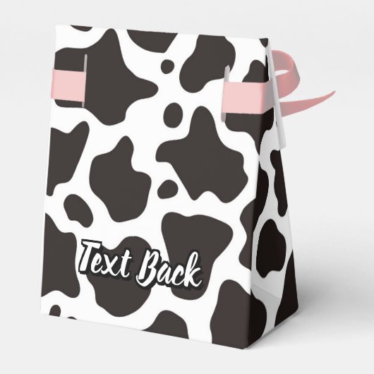 Cow Pattern Gefälligkeitsbox Geschenkschachtel (Rückseite)