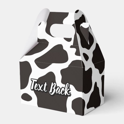 Cow Pattern Gefälligkeitsbox Geschenkschachtel (Rückseite)
