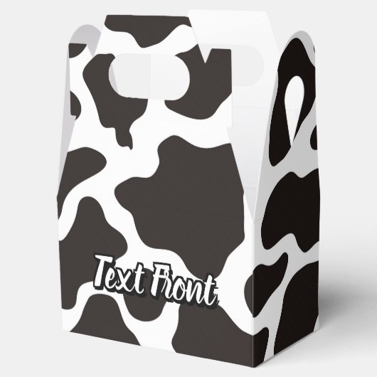 Cow Pattern Gefälligkeitsbox Geschenkschachtel (Geöffnet)