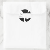 Cow Pattern Geschenk-Tag-Aufkleber Runder Aufkleber (Tasche)