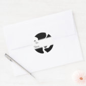 Cow Pattern Geschenk-Tag-Aufkleber Runder Aufkleber (Umschlag)