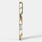 Cow Pattern in White on Light Brown with Cow Case-Mate iPhone Hülle (Rückseite / Rechts)