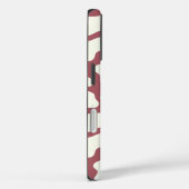 Cow Pattern in White on Red with Cow Case-Mate iPhone Hülle (Rückseite / Rechts)