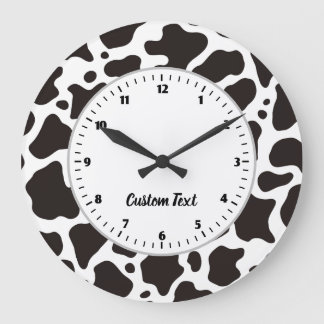 Cow Pattern Large Clock Große Wanduhr