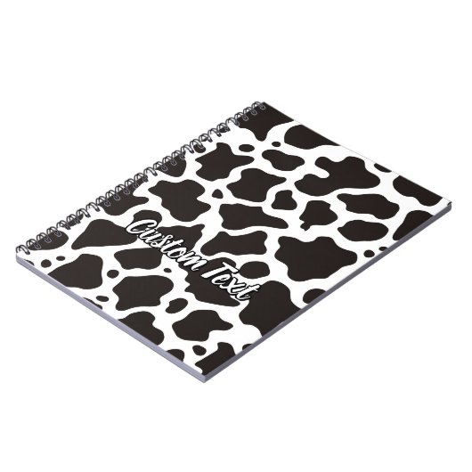 Cow Pattern Notebook Notizblock (Linke Seite)