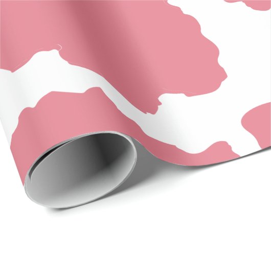 Cow Pattern Western Ändern in eine beliebige Farbe Geschenkpapier (Rolleneckpunkt)