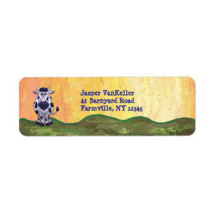 Cow Personalisiert Address Labels