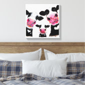 CoW PRiNT, ANiMaL PRiNT, ' TH NoSeY CoWS ' Leinwanddruck (Insitu (Schlafzimmer))