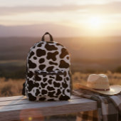 Cow print backpack, Black and white cow backpack Bedruckter Rucksack