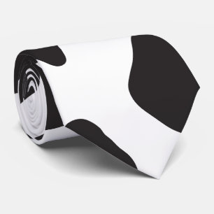 Cow Print, Cow Pattern, Cow Spots, Black And White Krawatte