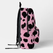 Cow Print, Cow Pattern, Cow Spots, Pink Cow Bedruckter Rucksack (Links)