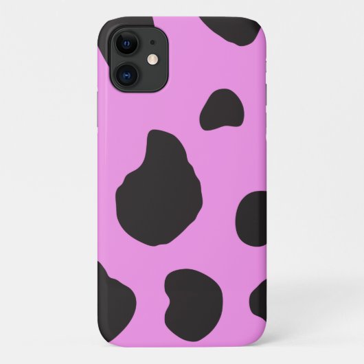 Cow Print, Cow Pattern, Cow Spots, Pink Cow Case-Mate iPhone Hülle (Rückseite)
