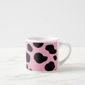 Cow Print, Cow Pattern, Cow Spots, Pink Cow Espressotasse (Rechts)