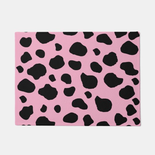 Cow Print, Cow Pattern, Cow Spots, Pink Cow Fußmatte (Vorderseite)