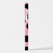 Cow Print, Cow Pattern, Cow Spots, Pink Cow iPhone Hülle (Linke Seite)