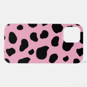 Cow Print, Cow Pattern, Cow Spots, Pink Cow iPhone Hülle (Rückseite (Horizontal))