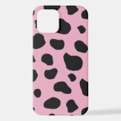 Cow Print, Cow Pattern, Cow Spots, Pink Cow iPhone Hülle (Rückseite)
