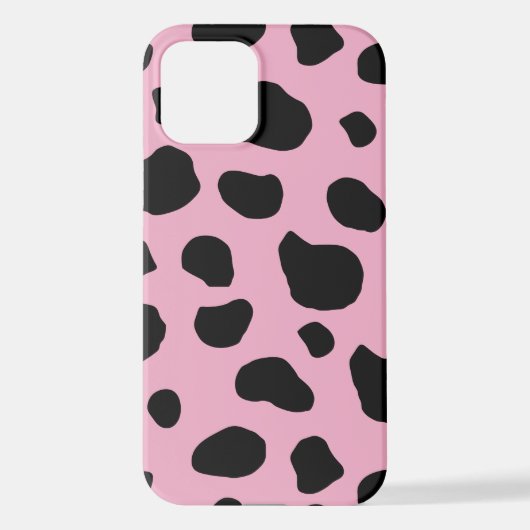Cow Print, Cow Pattern, Cow Spots, Pink Cow iPhone Hülle (Rückseite)